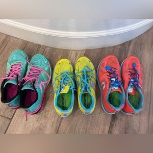 Newton Athletic Shoes - Teal, Yellow, and Orange